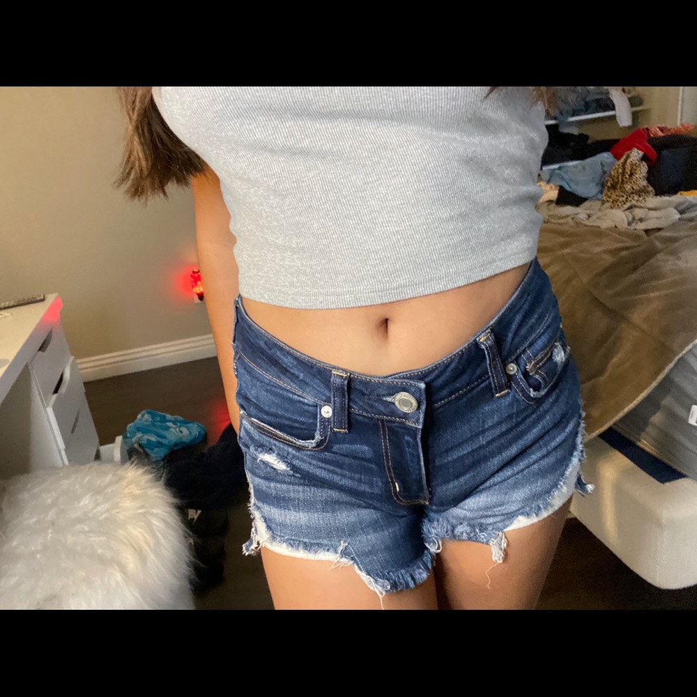 AMERICAN EAGLE MIDI NEXT LEVEL STRETCH SHORTS